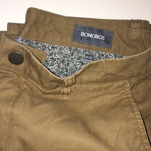 Bonobos straight leg 32/32 brown khaki pants EUC